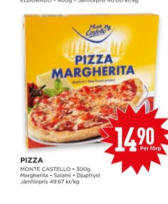 Willys Monte castello pizza erbjuda