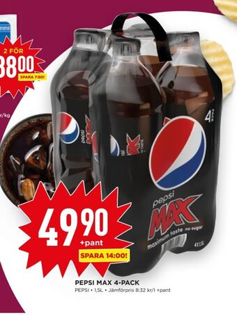 Willys Hemma Pepsi max läskedryck erbjuda