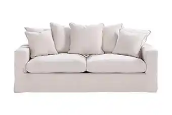 Furniturebox Ganties lyx 3-sits soffa beige/svart erbjuda