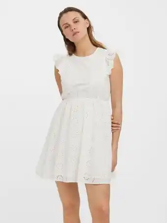 Vero Moda Broderie anglaise kort klänning erbjuda