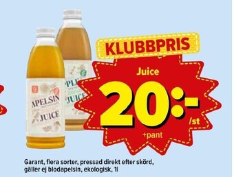 Östenssons Juice erbjuda