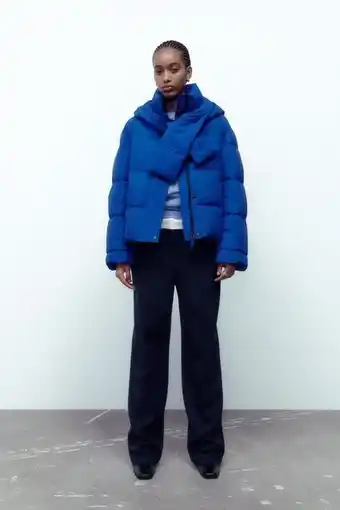 Water and wind protection puffer jacket and scarf