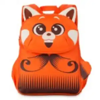Disney store red panda backpack, turning red