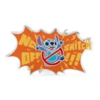 Disney store stitch 'no off switch' pin, lilo and stitch