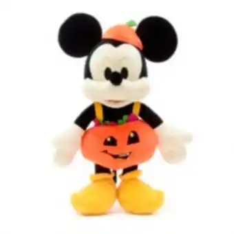 Disney store mickey mouse halloween pumpkin medium soft toy