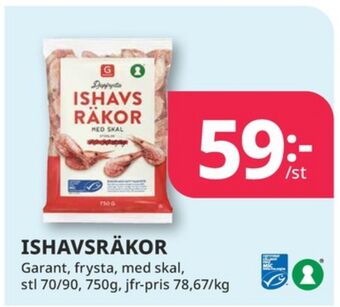Tempo Garant räkor med skal erbjuda