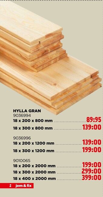 Jem&Fix Hylla gran erbjuda