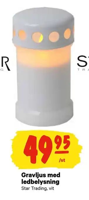 Gravljus med ledbelysning
