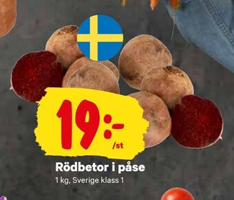City Gross Rödbetor i påse erbjuda