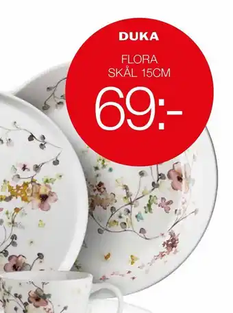 City Gross Duka flora skål 15cm erbjuda