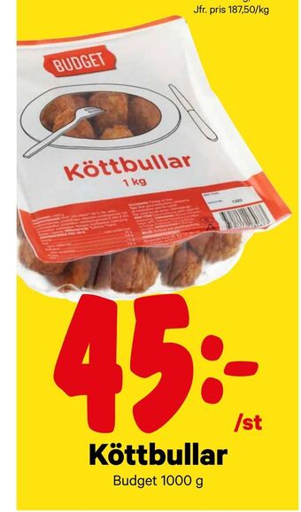 City Gross Köttbullar erbjuda