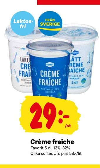 City Gross Crème fraîche erbjuda