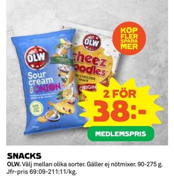 Coop Konsum Snacks erbjuda