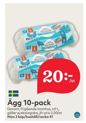 Hemköp Ägg 10-pack erbjuda
