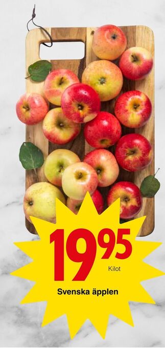 Matöppet Svenska äpplen erbjuda