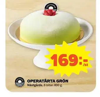 Coop Forum Operatårta grön erbjuda