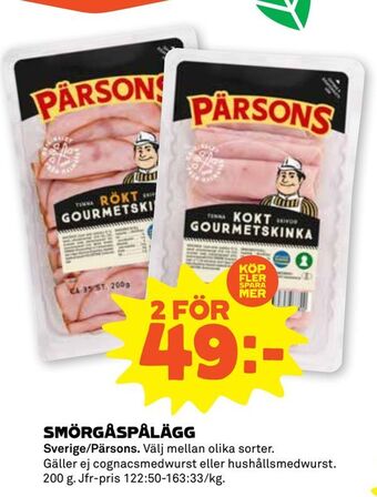 Stora Coop Smörgåspålägg erbjuda