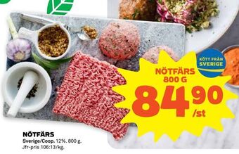 Stora Coop Nötfärs erbjuda