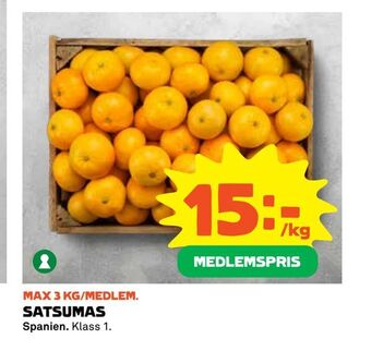 Coop Extra Satsumas erbjuda