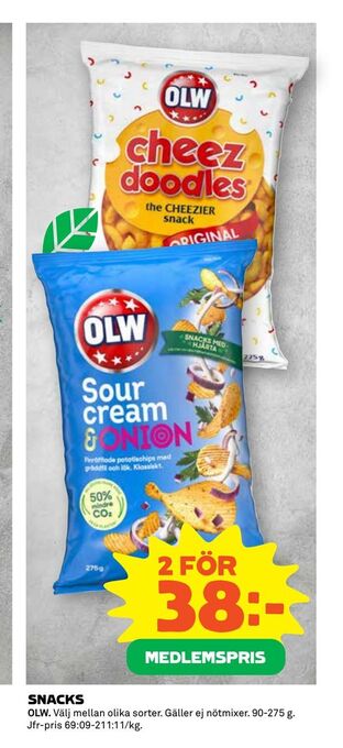 Coop Extra Snacks erbjuda