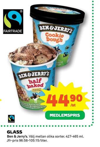 Coop Daglivs Glass erbjuda