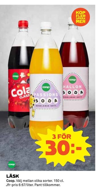 Coop Daglivs Läsk erbjuda