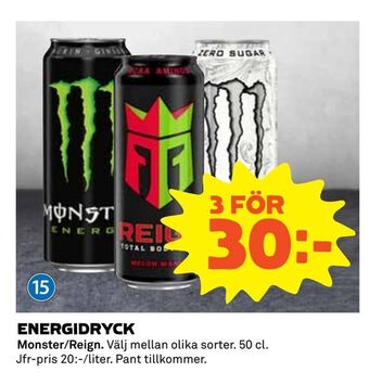 Coop Extra Energidryck erbjuda