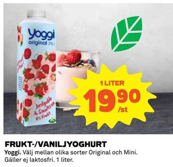 Coop Daglivs Frukt-/vaniljyoghurt erbjuda