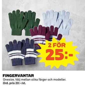 Coop Daglivs Fingervantar erbjuda