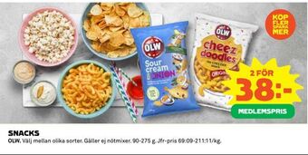Coop Daglivs Snacks erbjuda