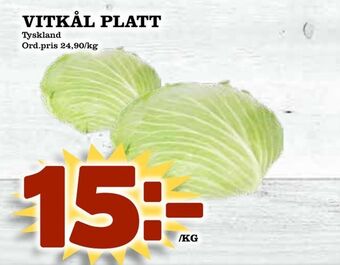 Din Mat Vitkål platt erbjuda