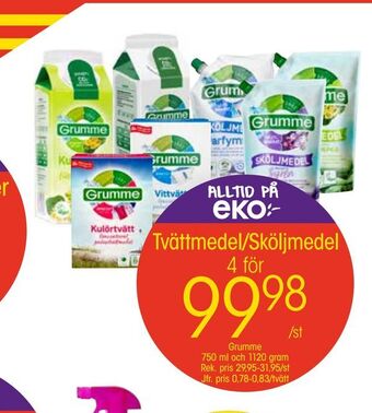 EKO Tvättmedel/sköljmedel erbjuda