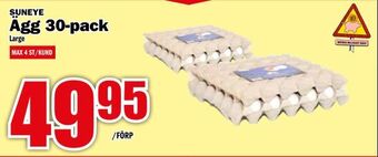 Matdax Ägg 30-pack erbjuda