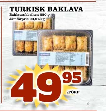 Matvärlden Tensta Turkisk baklava erbjuda