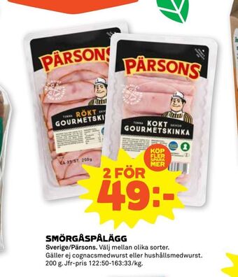 Stora Coop Smörgåspålägg erbjuda