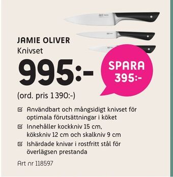 Elon Jamie oliver knivset erbjuda