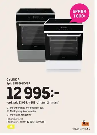 Elon Cylinda spis sib8362kvep erbjuda