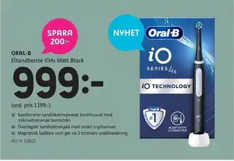Oral-b eltandborste io4s matt black