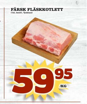 Matdax Färsk fläskkotlett erbjuda
