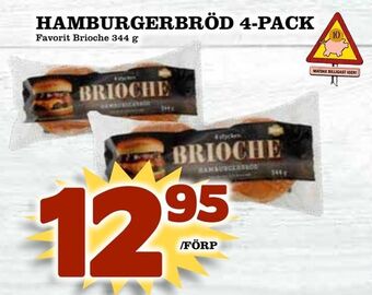 Matdax Hamburgerbröd 4-pack erbjuda