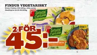 Nelins Findus vegetariskt erbjuda