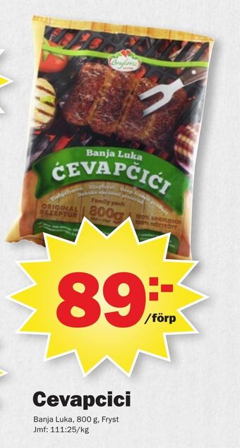 Pekås Cevapcici erbjuda