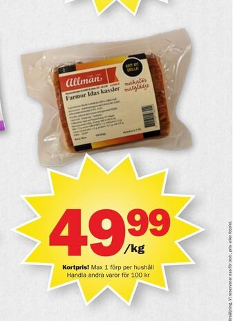 Pekås Kassler erbjuda