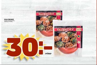Supergrossen Falukorv erbjuda