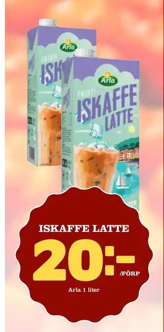 Supergrossen Iskaffe latte erbjuda