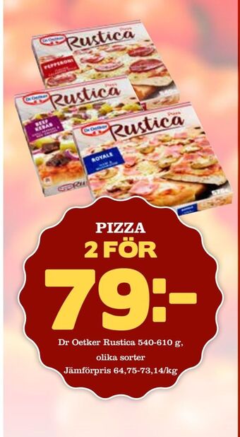 Supergrossen Pizza erbjuda