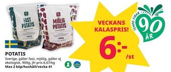 Tempo Potatis erbjuda