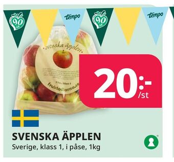Tempo Svenska äpplen erbjuda