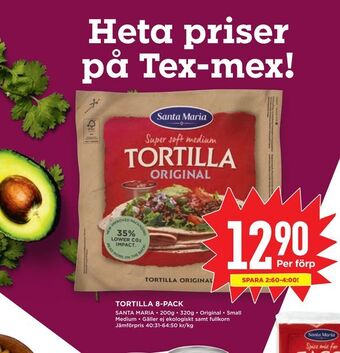 Willys Tortilla 8-pack erbjuda