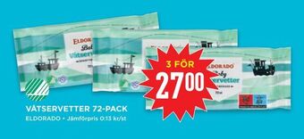 Willys Våtservetter 72-pack erbjuda
